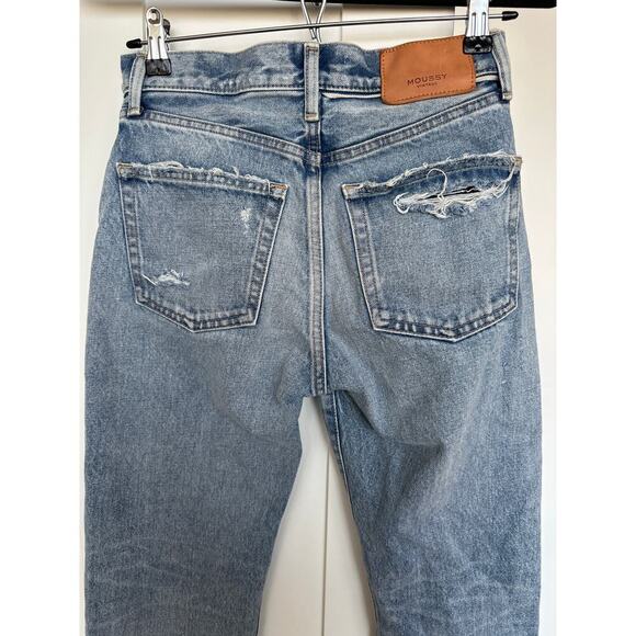 Moussy Vintage Women's Hesperia Straight Leg Denim Jeans, Size 25, Like New - Picture 8 of 9